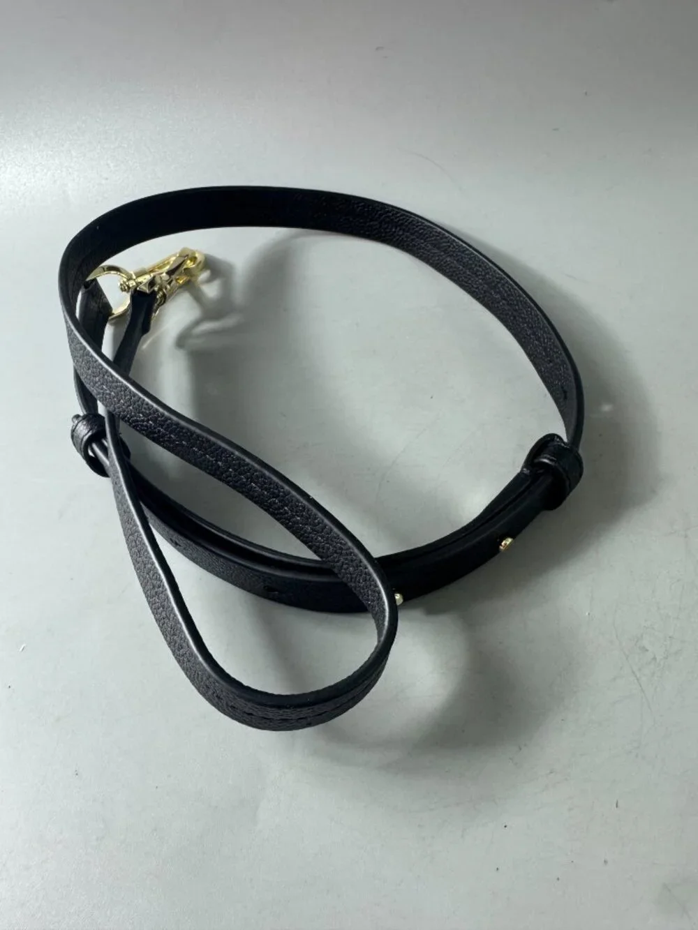 New Kate Spade Black Leather Adjustable Strap